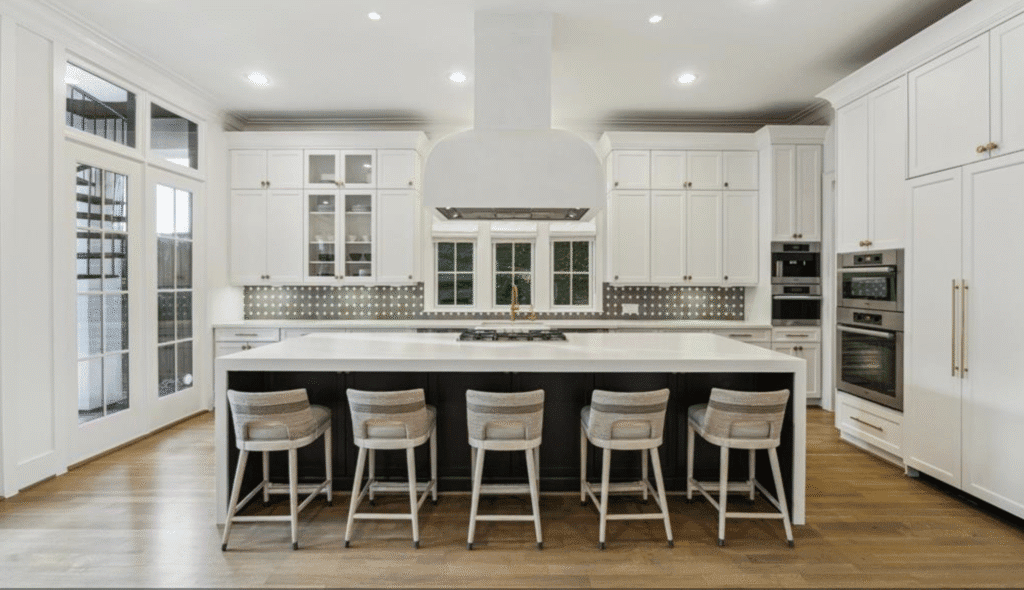 The state-of-the-art kitchen at 6340 Mercer St. Houston as surely a selling point.
